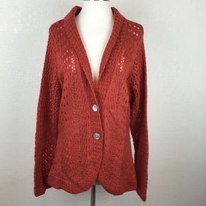 Cato Burnt Orange Buttoned Sweater